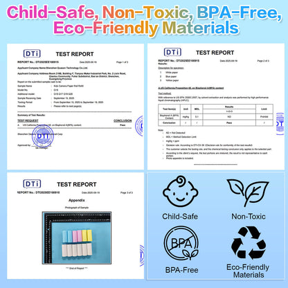 18 Rolls Kids Camera Paper Roll Refill Compatible with Most Instant Print Cameras for Kids BPA Free （2.24"x0.98" ）